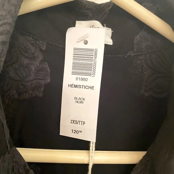 NWT Wilfred/Aritzia Blayze/Hemistiche Dress (Black, XXS) - Picture 4 of 6